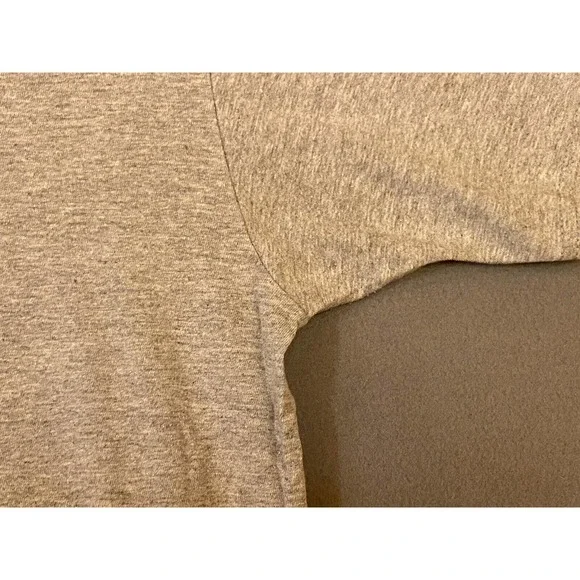 Adidas Big Center Logo Amplifier 3 Lines T-shirt L Large Grey Gray Black - Picture 10 of 10